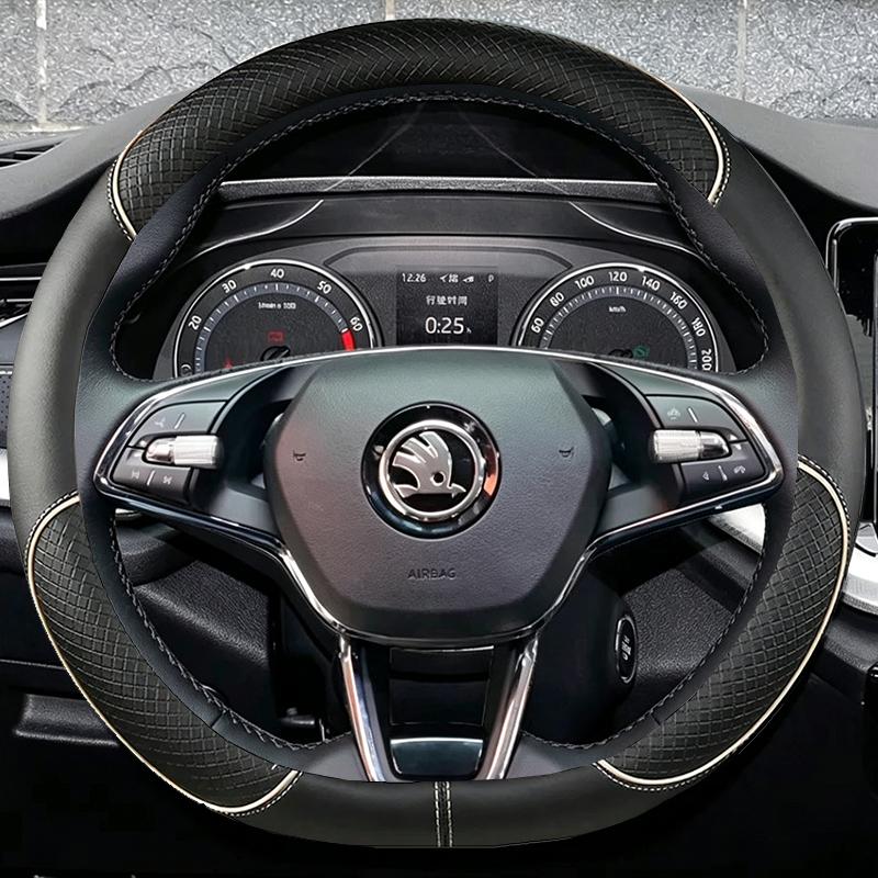Hand Stitched Car Steering Wheel Cover