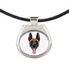 Malinois Owczarek Belgijski -Naszyjnik Ze Zdjęciem I Napisem Geometryczny Marki Art-Dog