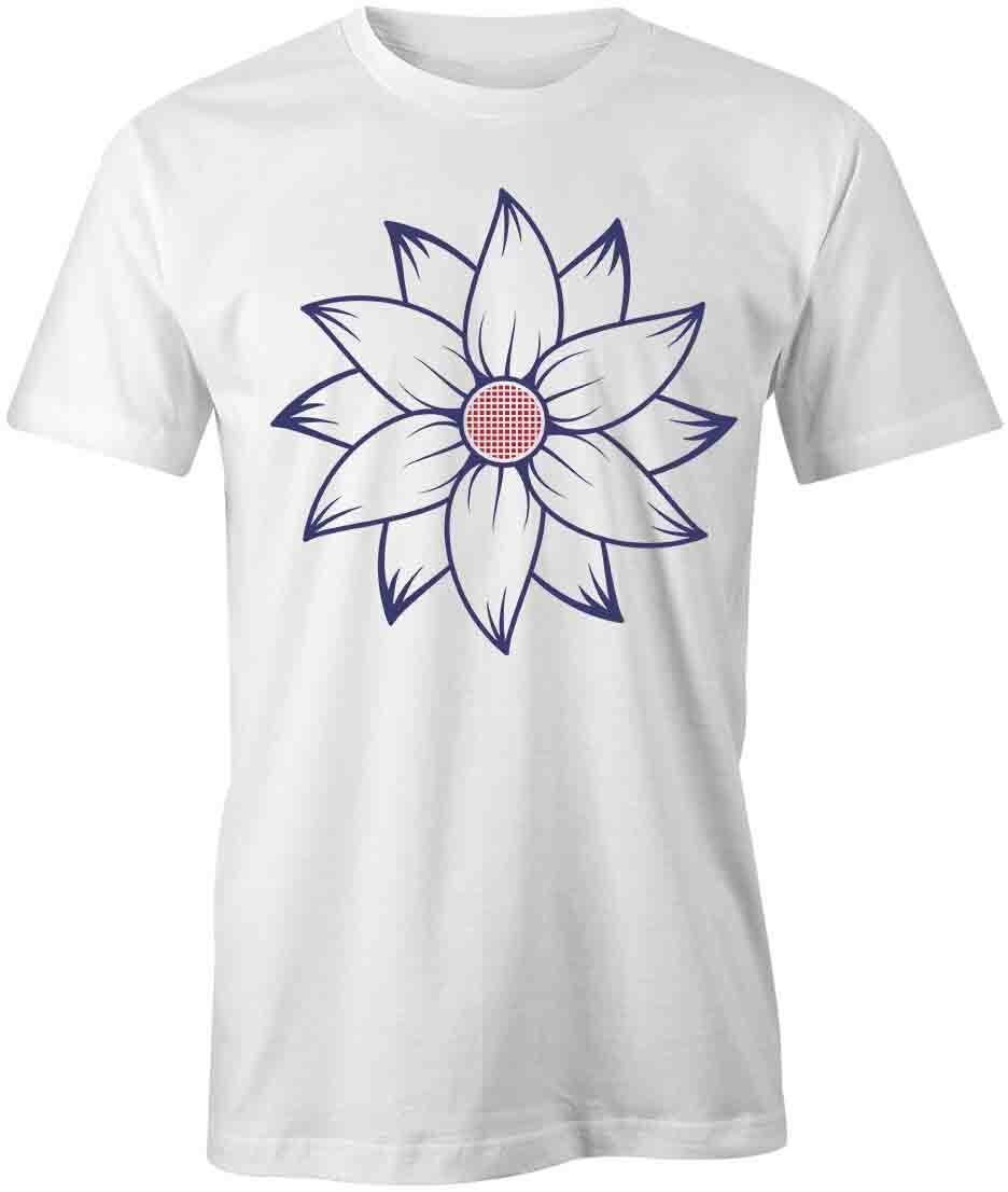 SUNFLOWER TShirt Tee Short-Sleeved Cotton USA PATRIOTIC CLOTHING S1WSA361 XXL