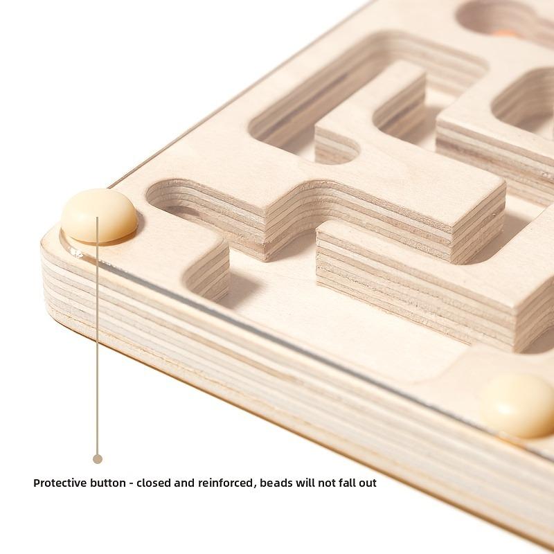 A Wooden Balance Maze Toy Made of Linden Plywood, Designed to Focus on Balance Training And Hand-Eye Coordination Through Fun Gameplay