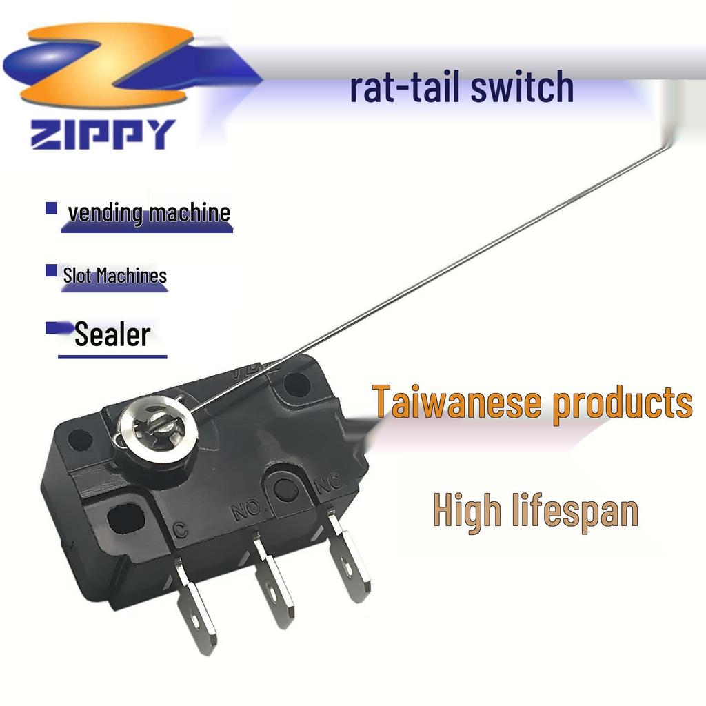 ZIPPY CNR-05S Long Pin Micro Switch for Milk Tea Sealing Machine & Coin-Operated Game Console