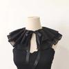 Layer Embroidered Fake Collar Shawl Wrap Decorative Lapel Removable Neckline Ladies Top Collar Clothes Accessories