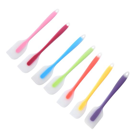 Silicone Spatula Heat-Resistant Glass Pot Scraper for Baking Cooking Non-Stick Dishwasher Safe Essential Kitchen Tool for Mixing Spreading
