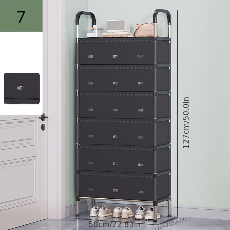 Dustproof Shoe Display Cabinet, Anti-Slip Base, Drawer Included, Suitable for Collectibles, Sports Shoes, Storage, and Multi-Purpose Use