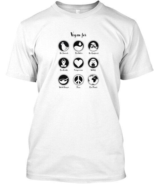 Vegan For T-Shirt Made in the USA Size S to 5XL L