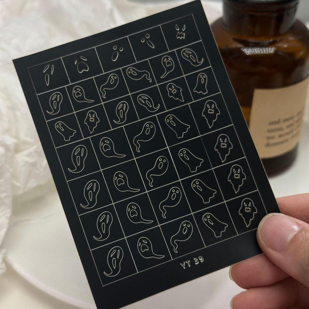 Nail Art Accessories: Adhesive Stickers, Star & Butterfly Designs, Glue Pads, Spray Paint, Small Decor Elements