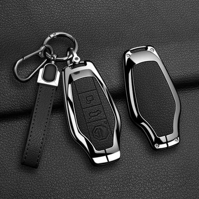 Zinc Alloy Car Key Cover Smart Keyless Remote Control Fobs Case Keychian Holder Auto Interior Accessories For Mg 7 Mg7 Mg-7