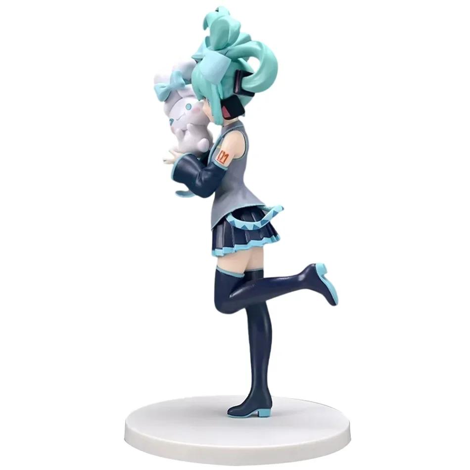 Anime Beautiful Girl Hatsune Miku Handmade Character Fashion Birthday Christmas Gift Hatsune Miku PVC Model Desktop Decoration