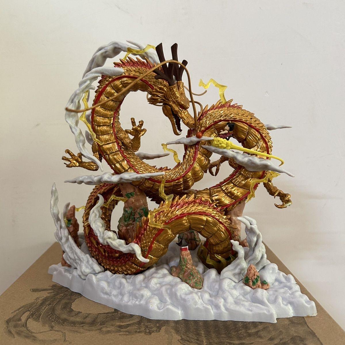 

Dragon Ball Shenron YoYo Goku Figure Anime Statue Small Model Ornament Gift Boyfriend GK for Round Sensory Durable Elastic Compression Bouncy