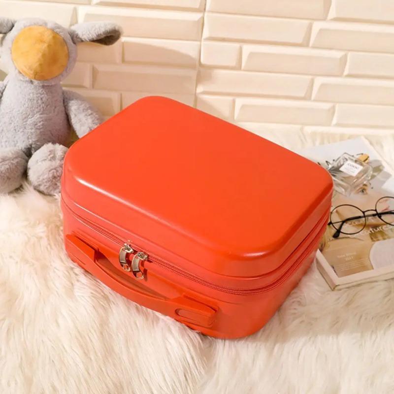 14 inches mini women carry on suitcase short trip travel luggage make up travel bags