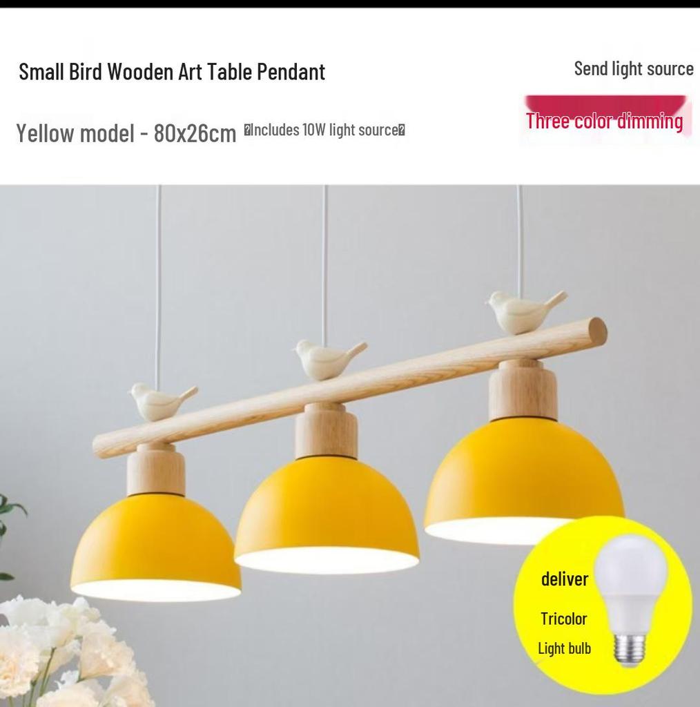 Nordic Modern Three-Head Pendant Lights - Simple Luxury Dining & Bar Bird Design