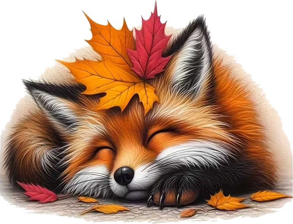 QT2365#15cm Fox Dream Fantasy Animal Theme Car Sticker, Suitable for Laptop, Car, Truck, Van, SUV, Motorcycle, Bumper, Window
