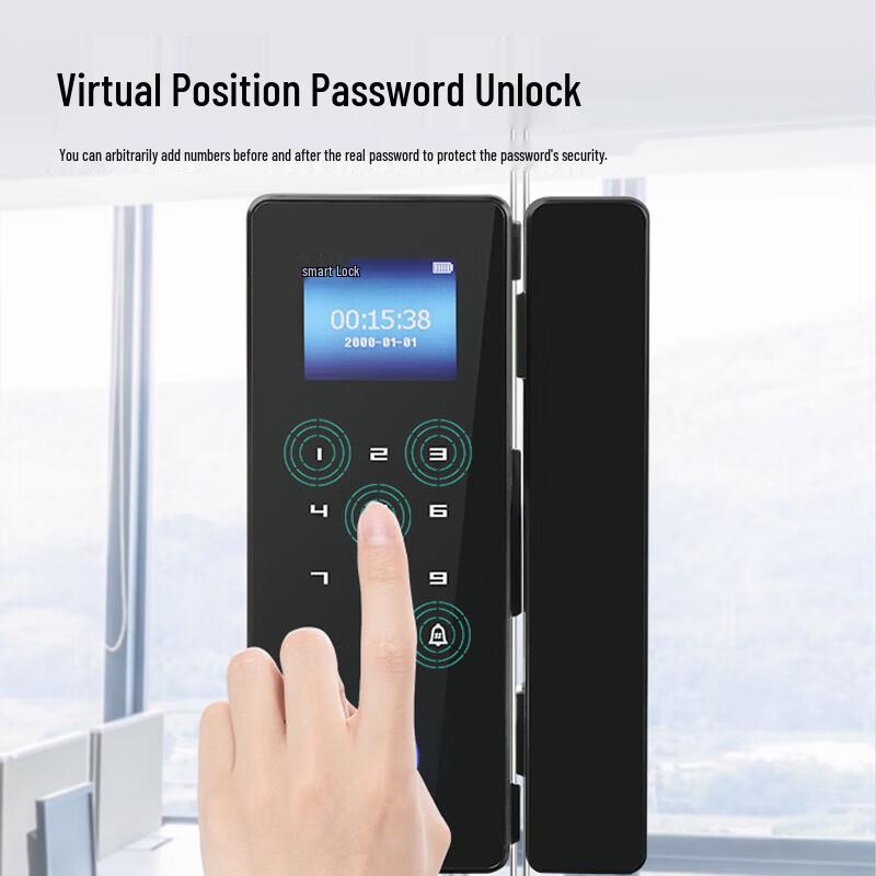 GEPAD A5S Smart Fingerprint Glass Door Lock