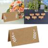 Set of 50 Premium Quality Thick Paper Seating Cards with Unique Leaf Design