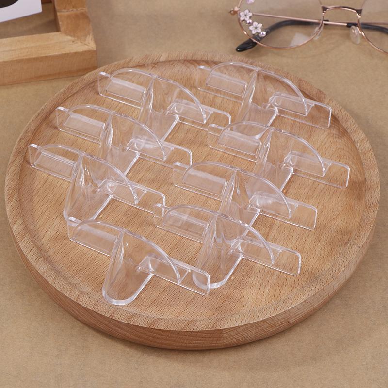3/6/12Pcs Glasses Storage Rack Wall-Mounted Sunglasses Storage Rack Eyeglasses Holder Transparent Wall Home Glasses Holder