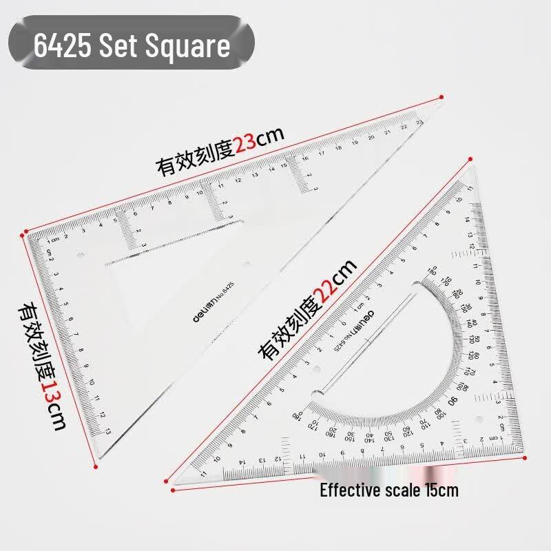 Deli Multifunction Drawing Set Square Set