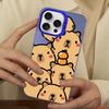 Cartoon Cute Capybara Phone Case For IPhone 18 16 15 14 13 12 11 Pro Max X XR XSMAX 8 7 Plus Matte Shockproof Back Cover