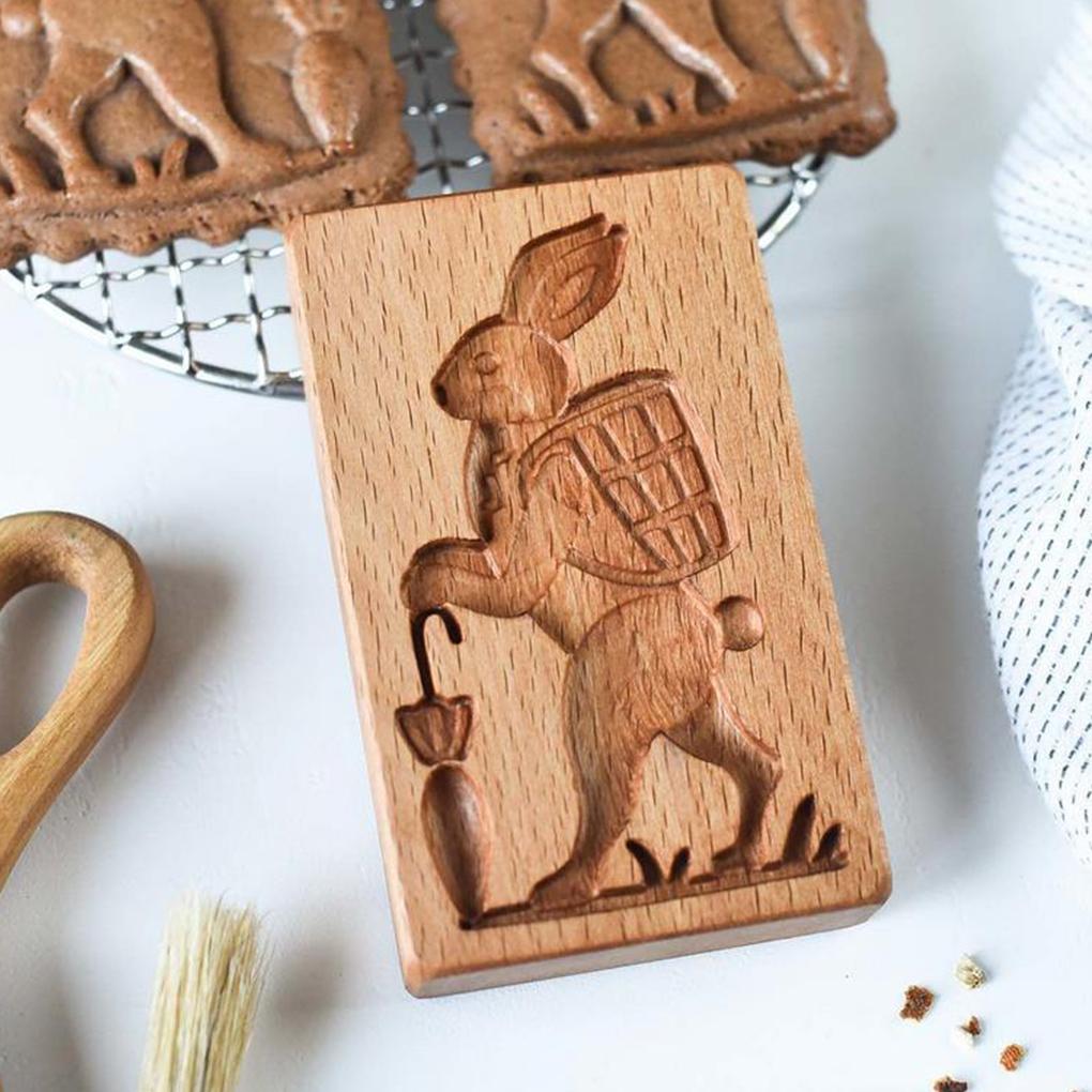 Dřevěná forma na sušenky Perníková sušenka Čokoládové formičky Cukrářská DIY Výroba Formička Domácí Pekařské Pečicí Gadžety Pečicí Nádobí Dárky