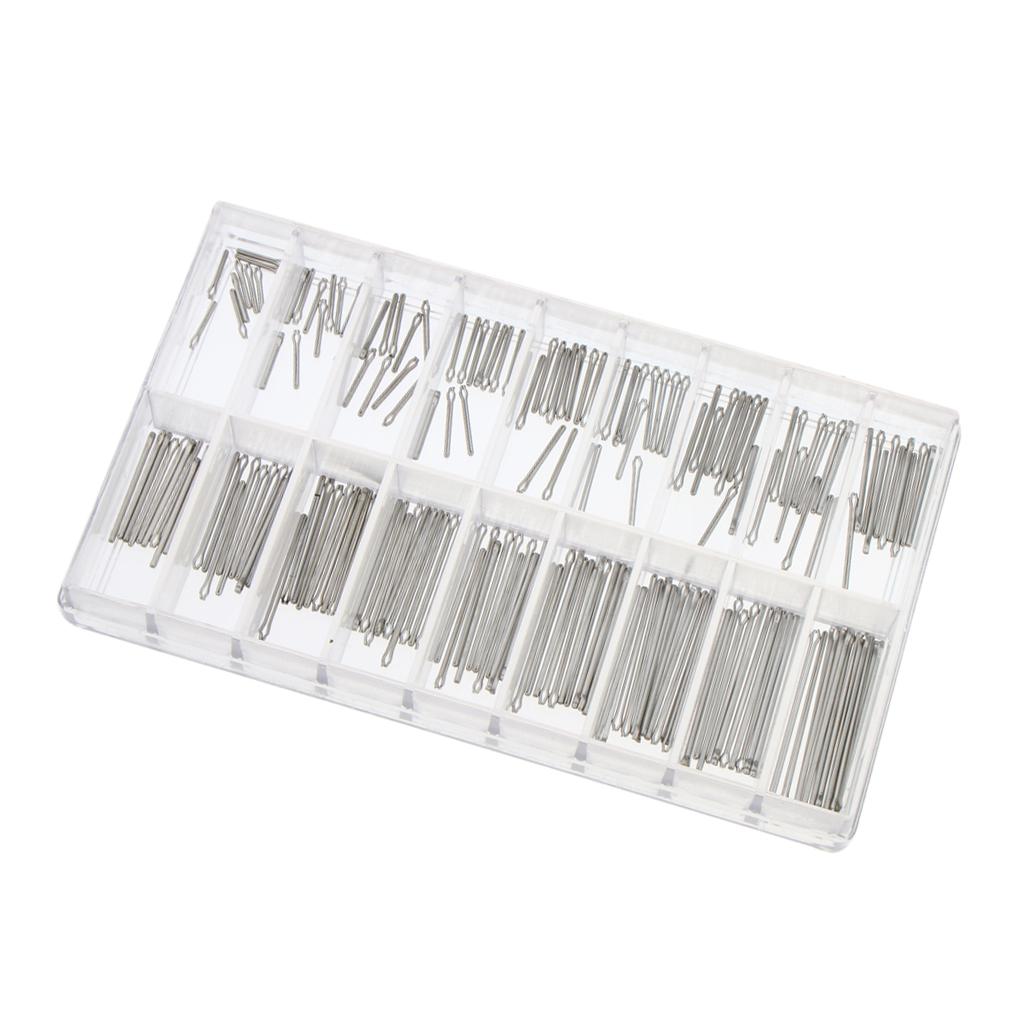 180 Pieces 8-25mm Stainless Steel Watch Band Cotter Pin Assortment Tool