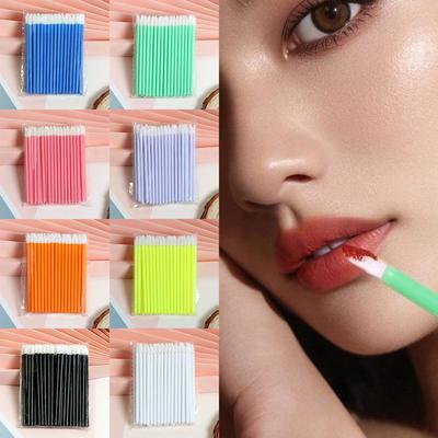 50pcs Makeup Applicator Lip Gloss Wand Multi-purpose Eyelashes Brush Soft Eyeshadow Makeup Brush
