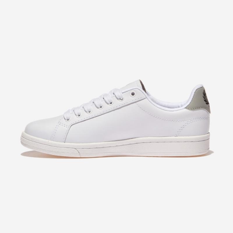 Fred Perry B721 Leather Branded B7323 White Limestone  549 