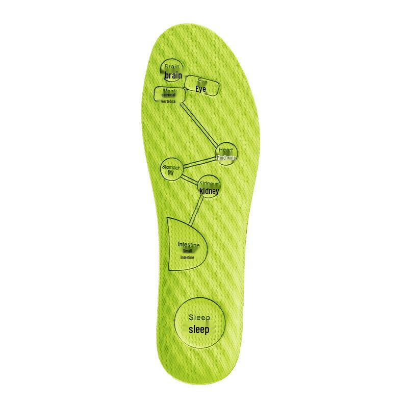 Artemisia Argyi Deodorizing Breathable Insoles: Soft, Sweat-Absorbent, Massage Comfort for Sports and Training