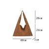 Retro Suede Rivet Shoulder Bags PU Leather Work Purses Large Tote Handbag Slouchy Locomotive for Women Travel Winter Fall