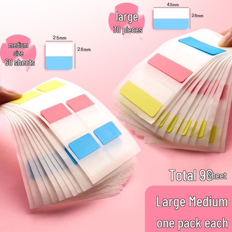 Transparent Writable Index Tabs for Students: Sticky Notes & Page Markers