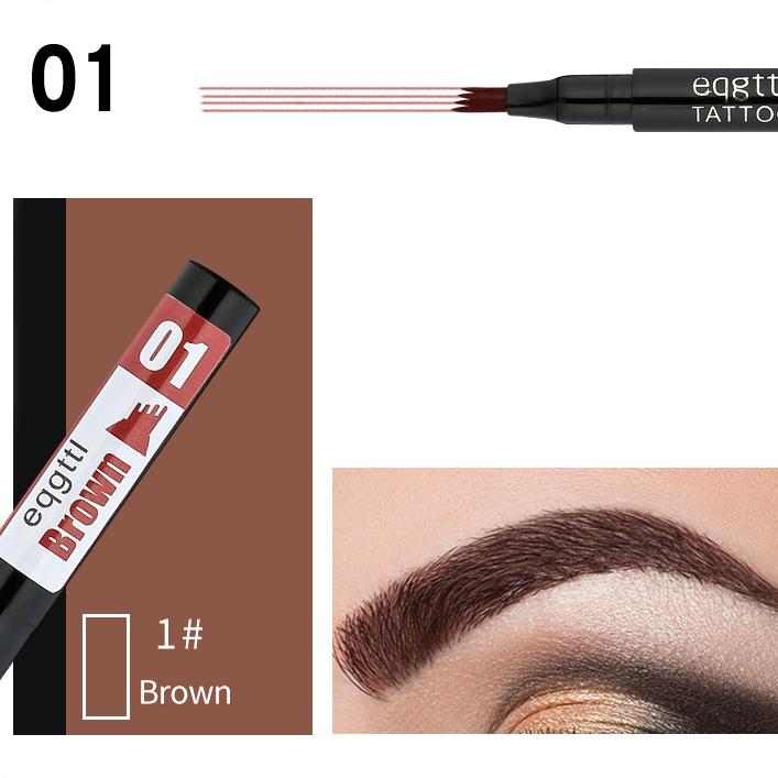 Eyebrow Pencil Natural Waterproof Four Claw for Eyebrow Makeup Four Colors Eyebrow Pencil Cosmetics