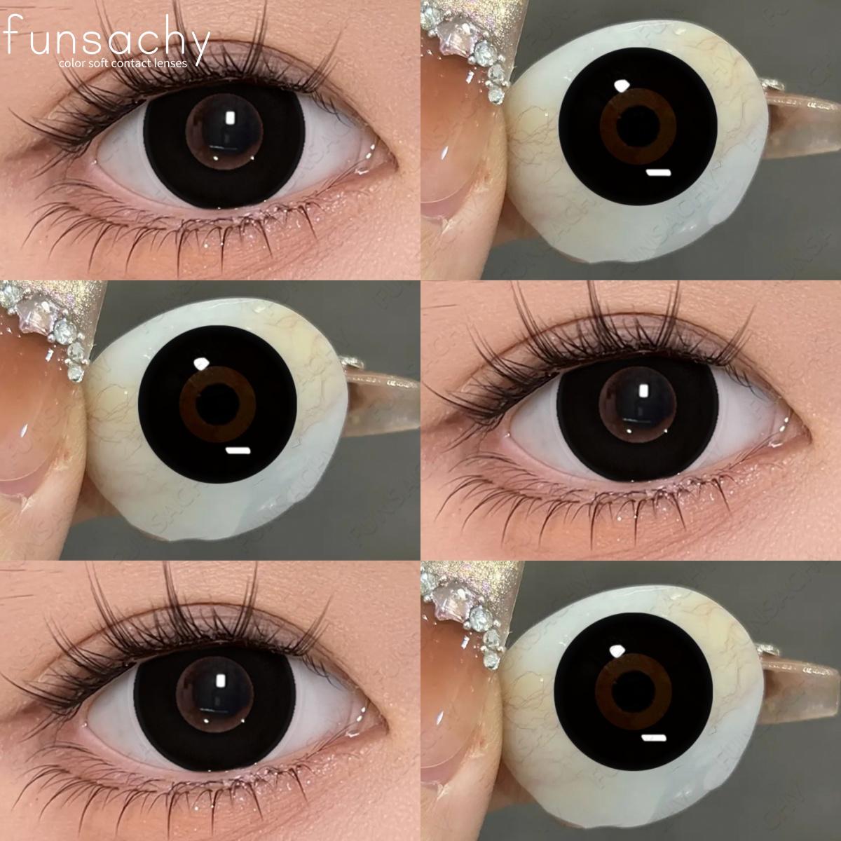 

FUNSACHY Косплей Цветные контактные линзы для глаз Цветные контактные линзы для глаз Хэллоуин Аниме Косплей Линзы Красота Ученик Ежегодный Len