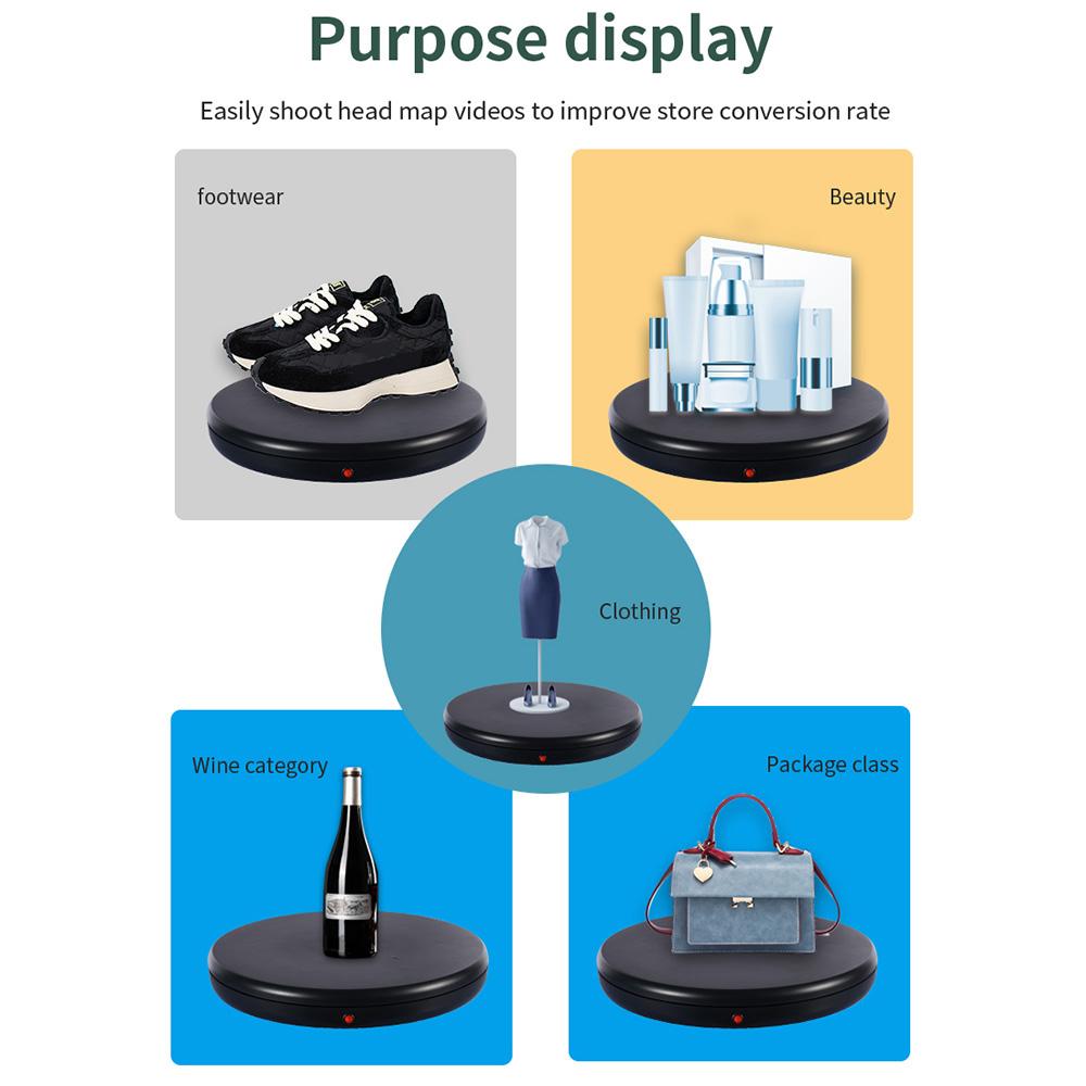 45CM/17.7in Motorized Rotating Display Stand Display Base 360 Degrees Rotatable Electric Potography
