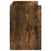 TV Cabinet 130 x 33 x 47 cm Smoked Oak Wood Based Panel