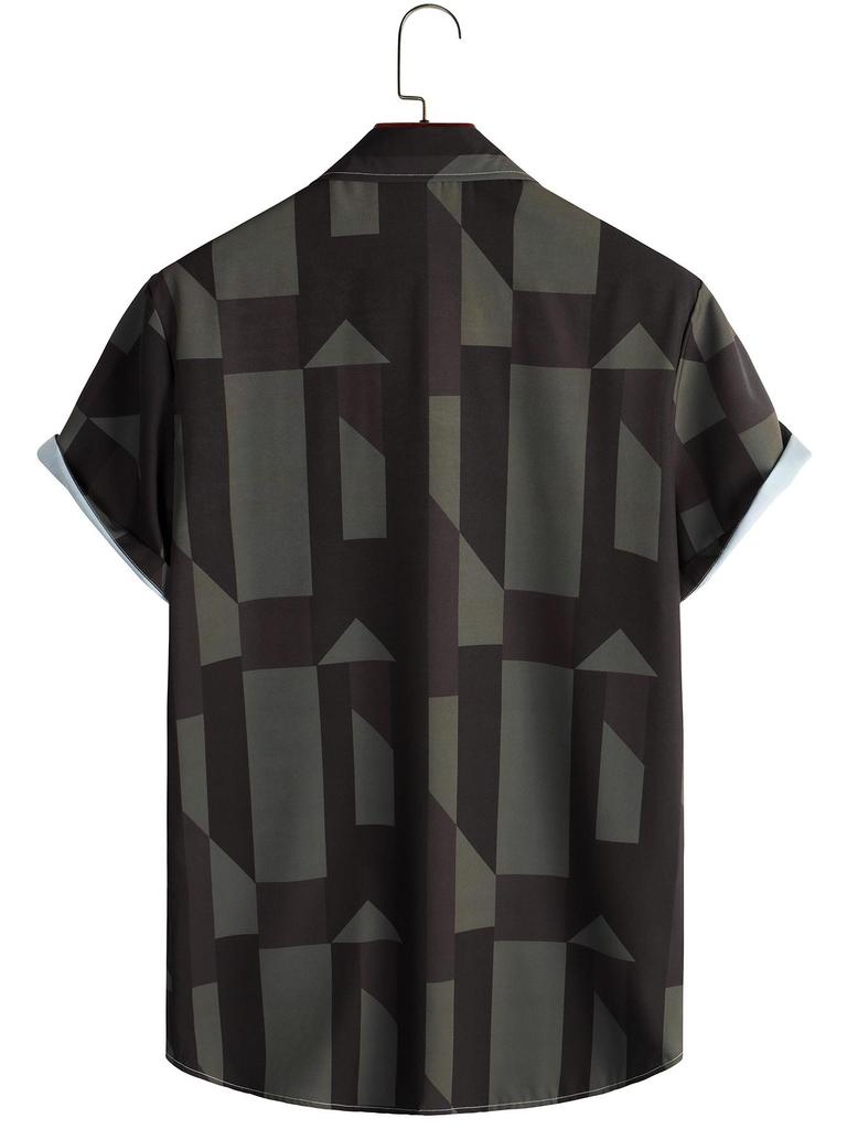 Men's 2023 Floral Hawaiian Short Sleeve Beach Shirt