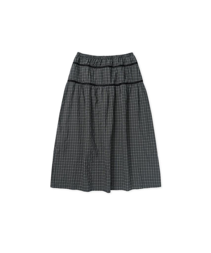 Without Summer Plain Band Skirt_Check