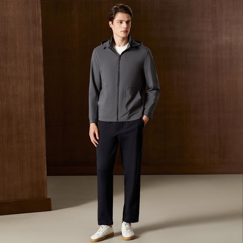 Antonio Men's Business Casual Hooded Jacket