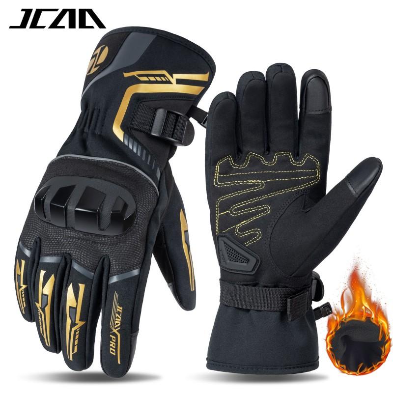 Winter Motorcycle Gloves Men Women Waterproof Windproof Thermal Lined Riding Long Style