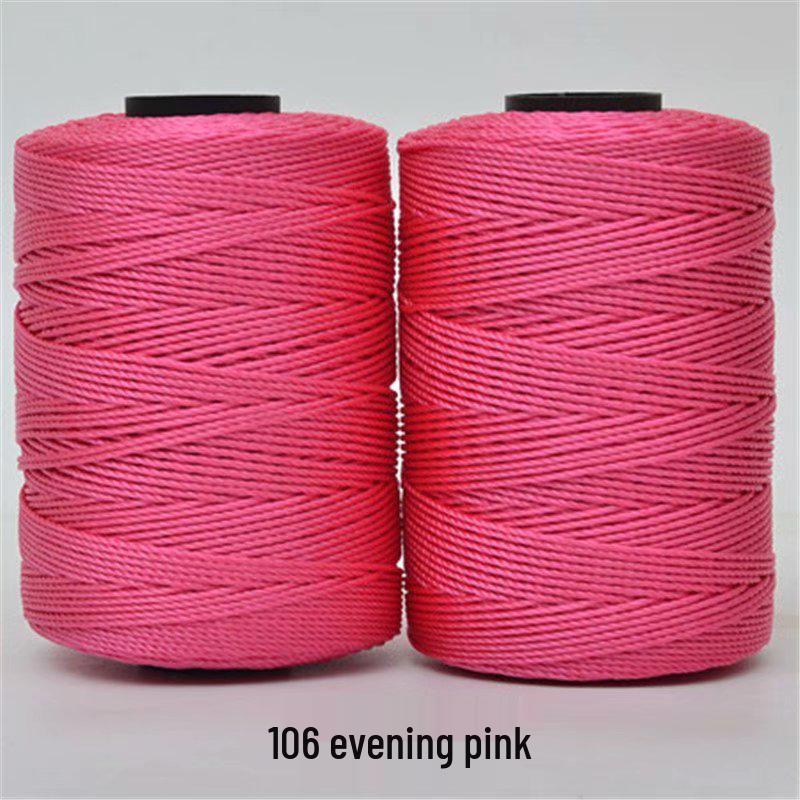 Filo per uncinetto e maglia in nylon a tre capi per borse, cappelli, scarpe, cuscini per seduta, seta ghiacciata e filato di lana.