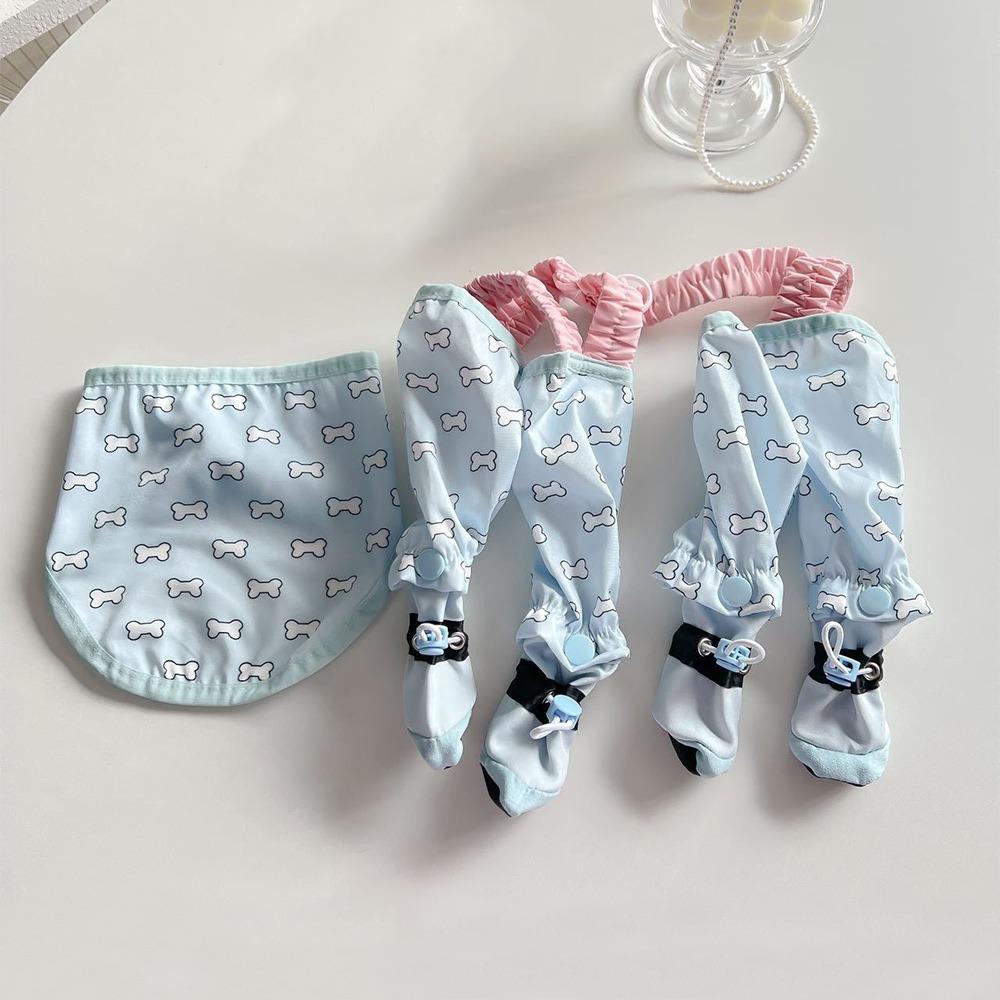 Full Package Protection Pet Strolling Going Out Pants Dust-proof Adjustable Dog Boot Leggings Anti-Slip Dog Four-Legged Pants