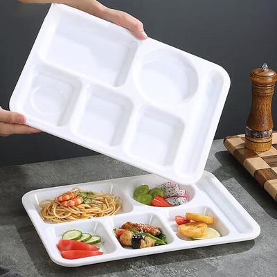 Yuan Zheng He Commercial 14-inch 5-Compartment Melamine Lunch Tray