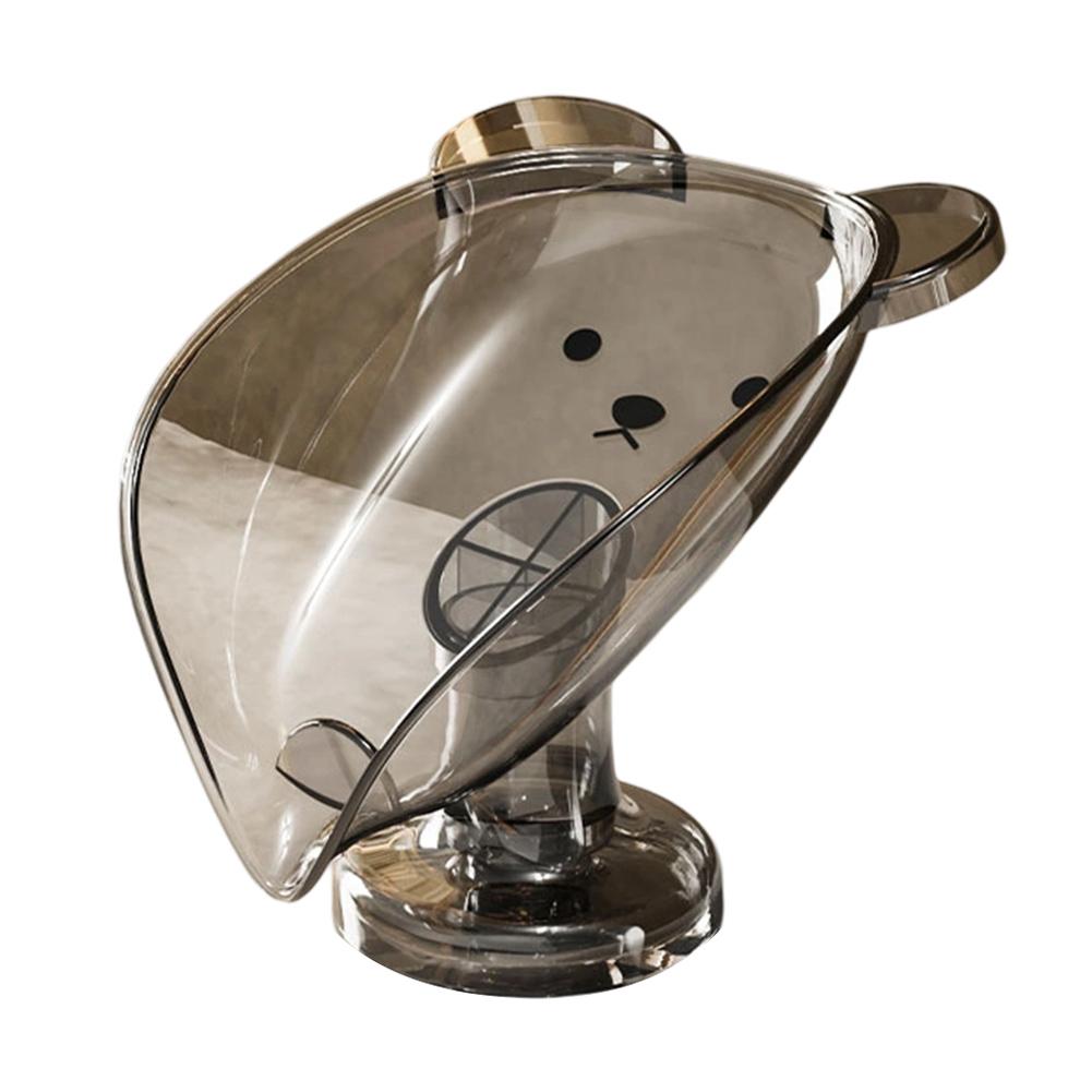 Suction Mount SOAP Dish with Smart Tilt Design to Prevent Water Buildup