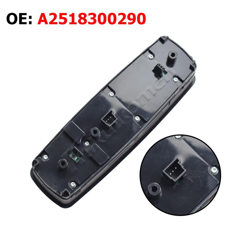 For BENZ W164 GL320 GL350 GL450 ML320 ML350 ML450 R320 R350 Car Front Left Master Power Window Switch Button A2518300290