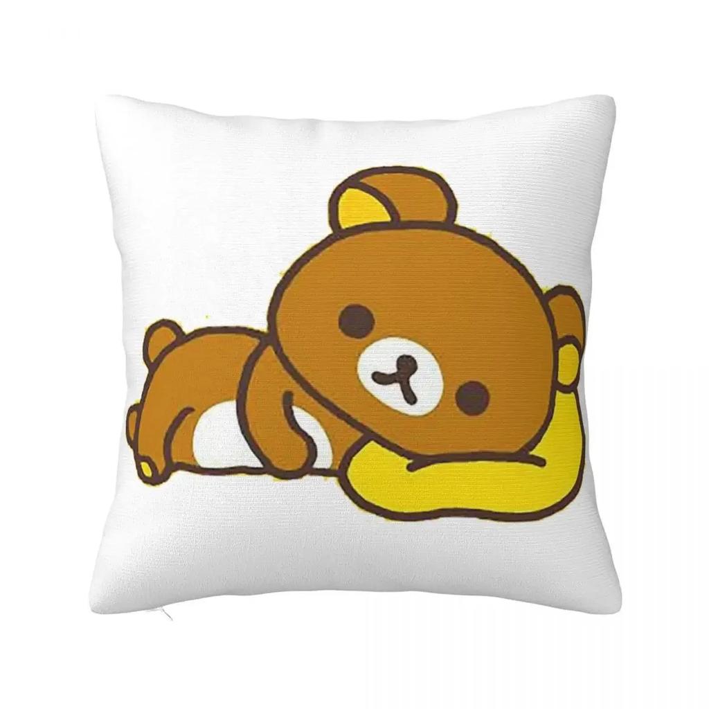 Rilakkuma Sakura Pillow Case Cushion Covers Fashion Zipper Decor Pillowcase for Home