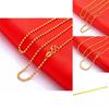 Brass Gold Plated Necklace Trendy Water Wave Design Gift For All**