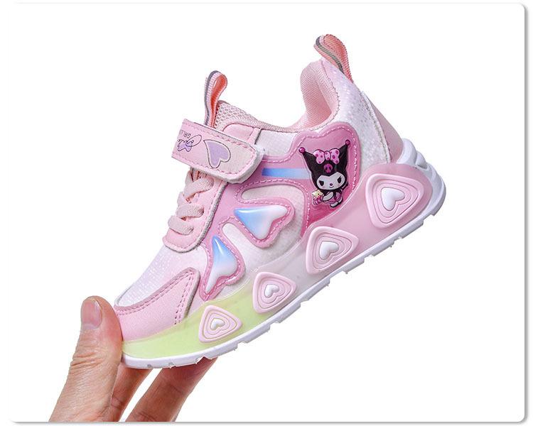 1-6 Yaş Çocuklar İçin Işıklı Koşu Ayakkabıları: Moda İlkbahar/Sonbahar Parlayan Spor Ayakkabılar