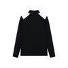 FILA Golf Series Casual Sports Breathable Stretch Skin-Friendly Long Sleeve T-Shirt Women tops Deep-Black A11W145214F-BK