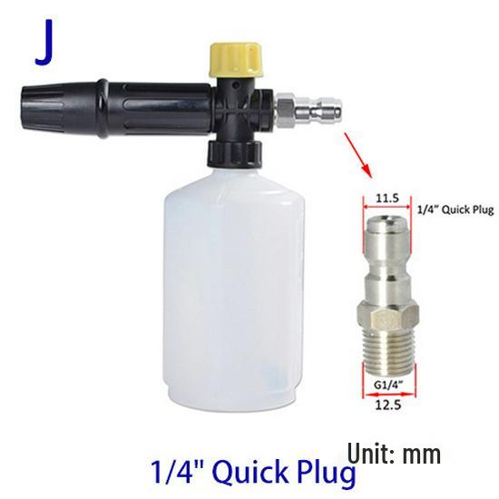 High-Pressure Foam Sprayer for Home and Car Wash - Water Spray Gun Nozzle with PA Pot