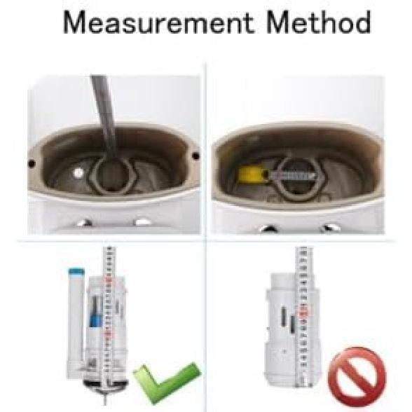 8.27" Height Toilet Dual Flush Valve with Push Button, Toilet Fill Valve Dual Flush Toilet Repair Kit for 10"-12" Toilet Tank,Type-1