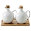 Household Ceramic Seasoning Jar Olive Oil Pot Vinegar Bottle Kitchen Utensils Porcelain Food Storage Container Soy Sauce Bottle