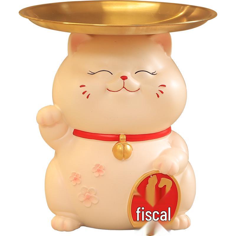 Creative Chubby Maneki-neko Entryway Display Ornament - Home & Living Room Housewarming Gift