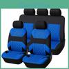 Set Coprisedili Auto Poliestere Universale Tutte le Stagioni Con Texture a Rete Incrociata Per Veicoli Familiari